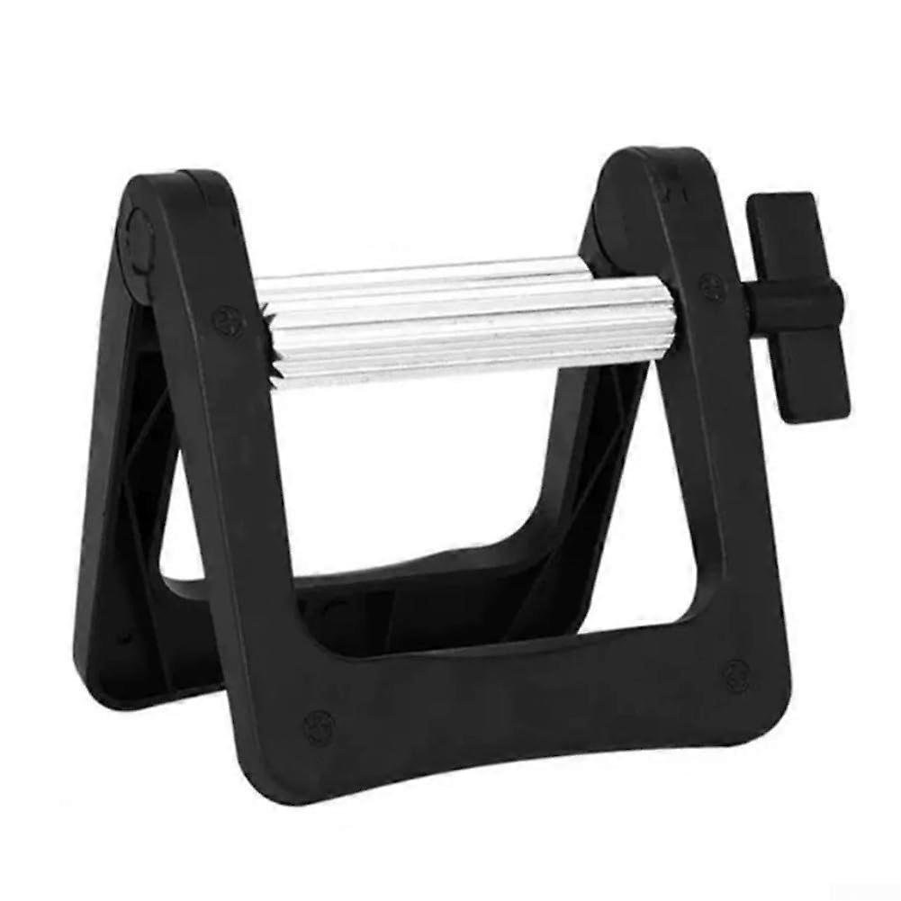 Toothpaste press with ergonomic rotating handle, aluminum alloy and PV plastic.