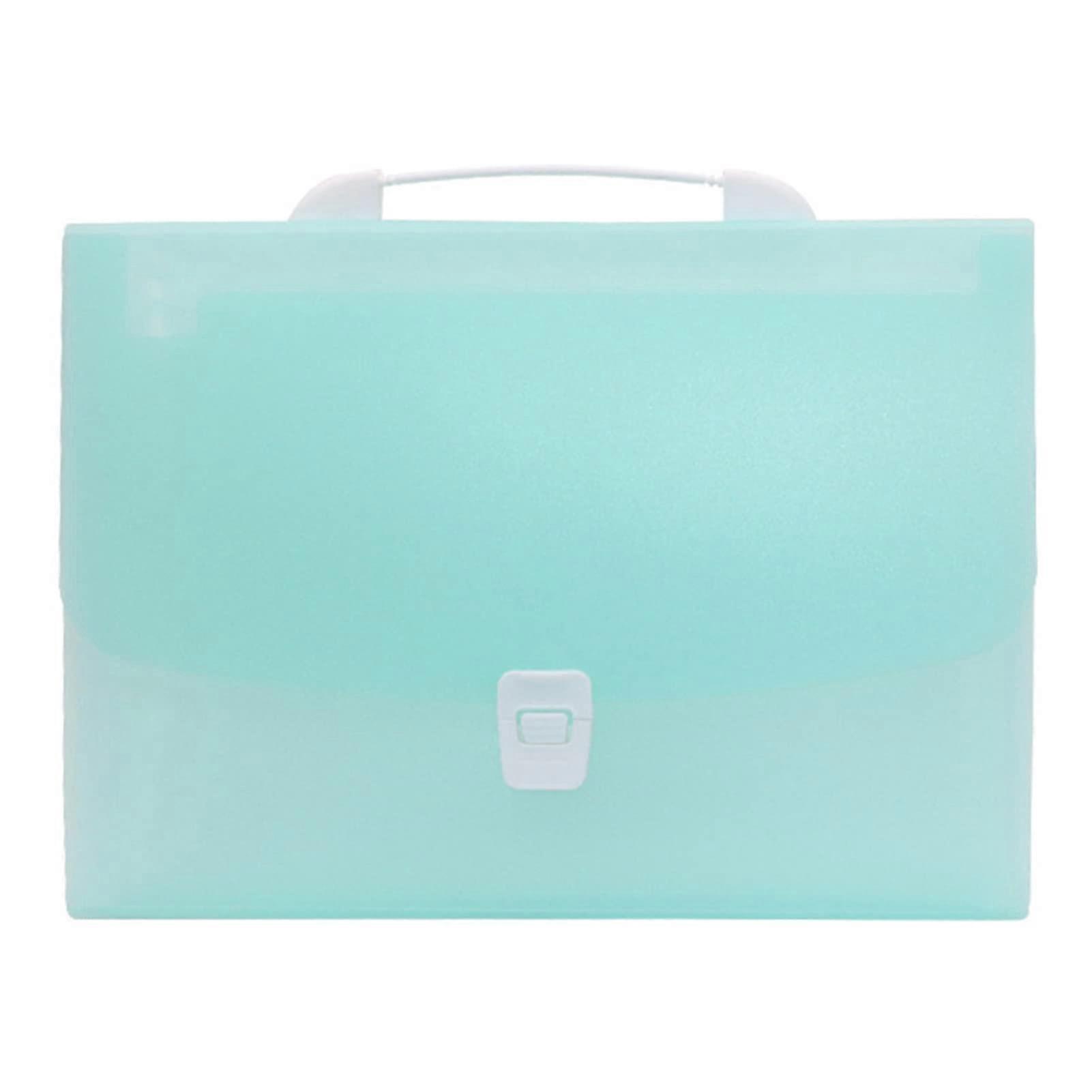 Lever Arch File With Handle For Students And Test Papers, Accordion File Holder, Green Office Supplies