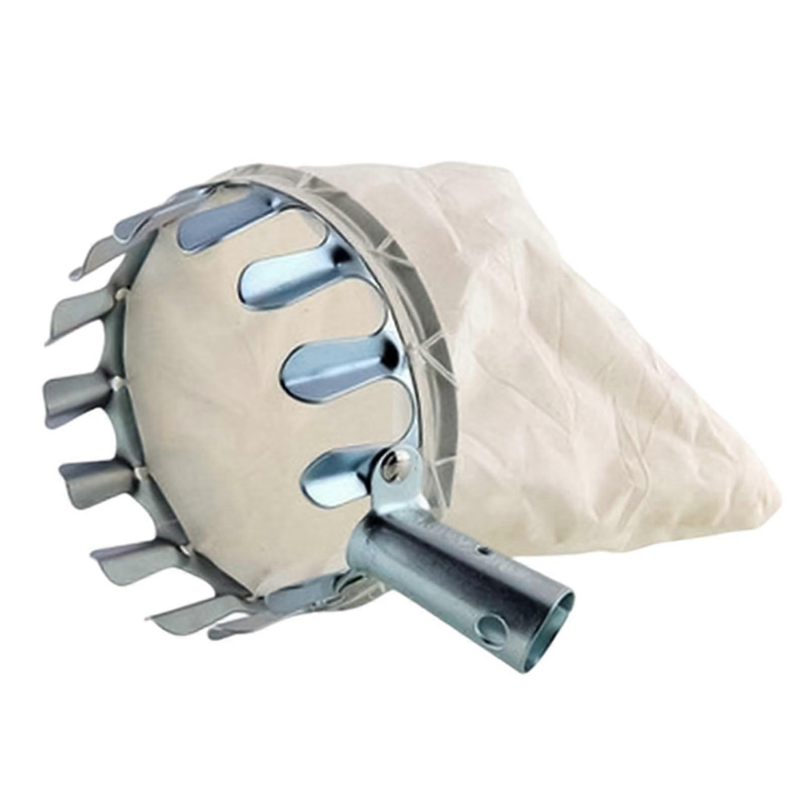 Fruit Picker, Apple Picker, Stainless Steel Fruit Picker for Cherries with Cotton Bag, Fruit Grabber, Easy to Assemble, Cherry Picker, Plum Picker