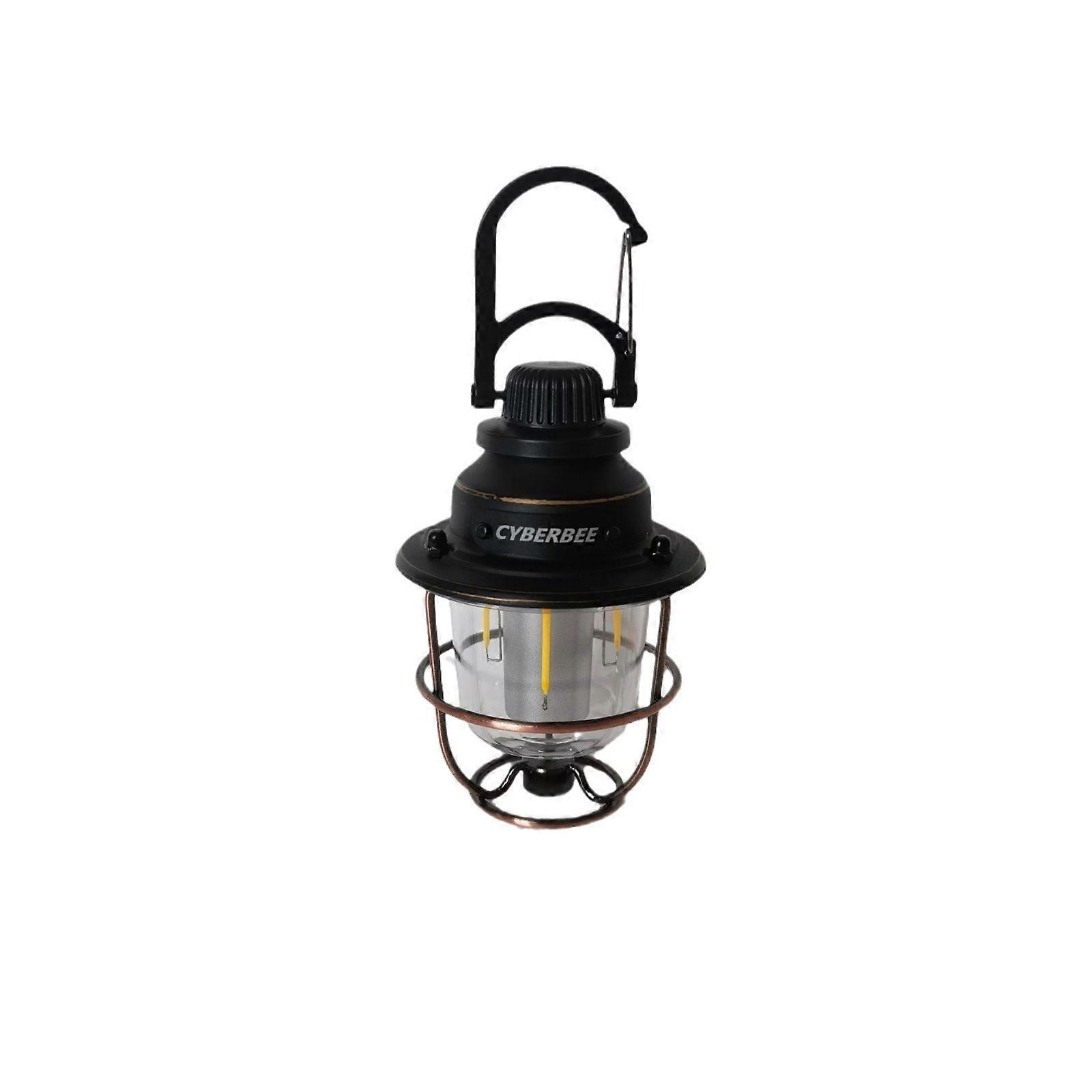 Multi-function Retro Camping Light with Quick-release 1/4 Screw Mount (Black)