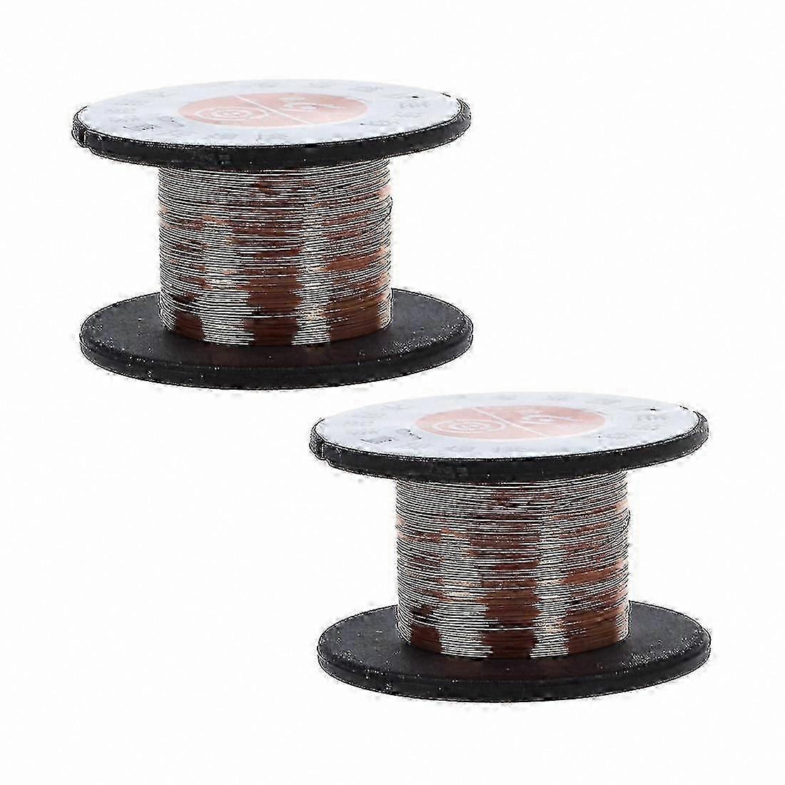 2pcs 15m 0.1mm Enamelled Copper Wire for Soldering and Connecting