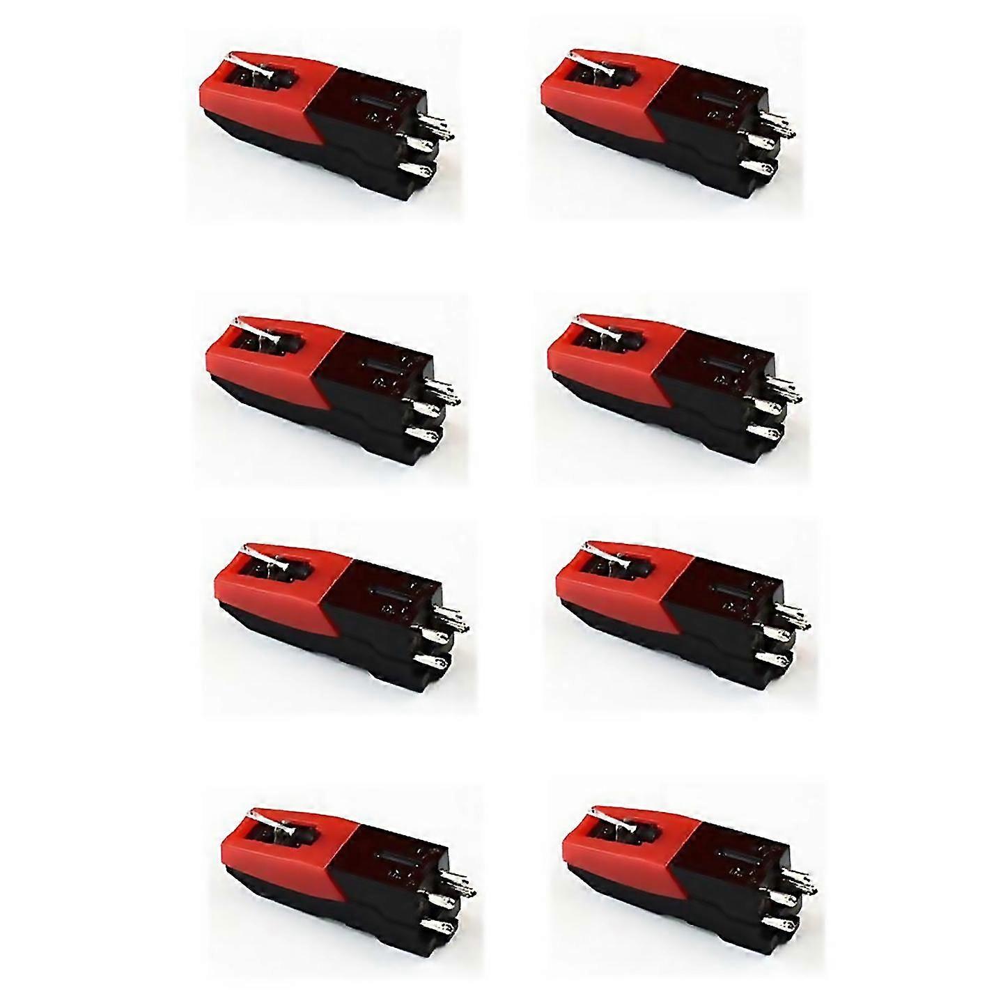 For 8 Pcs Aluminum Turntable Diamond Stylus Needle For Lp Record Player