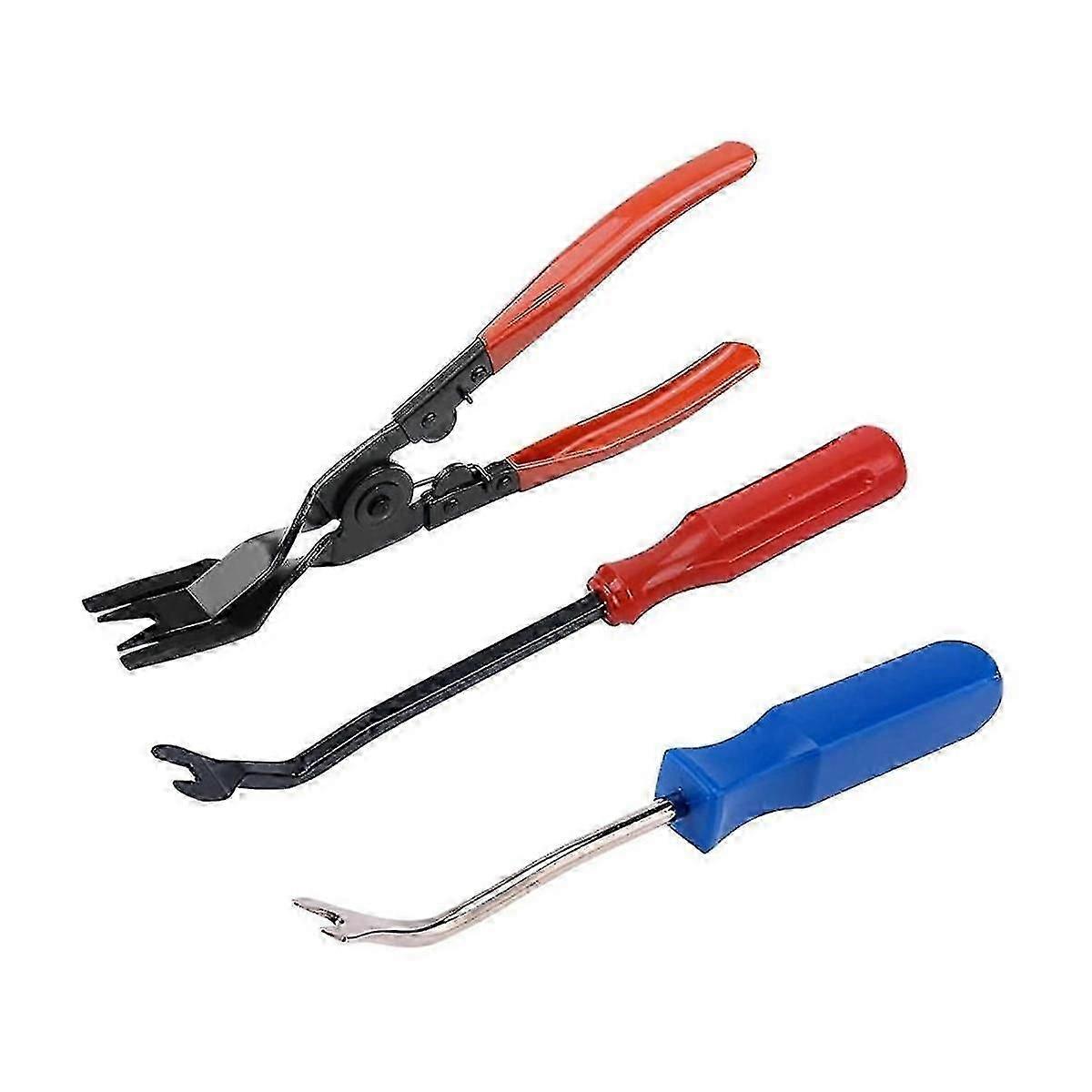 Heavy Duty Staple Remover and Nail Puller Tool Set - 3 Pcs Construction Tools for Removing Staples, Nails, Tacks