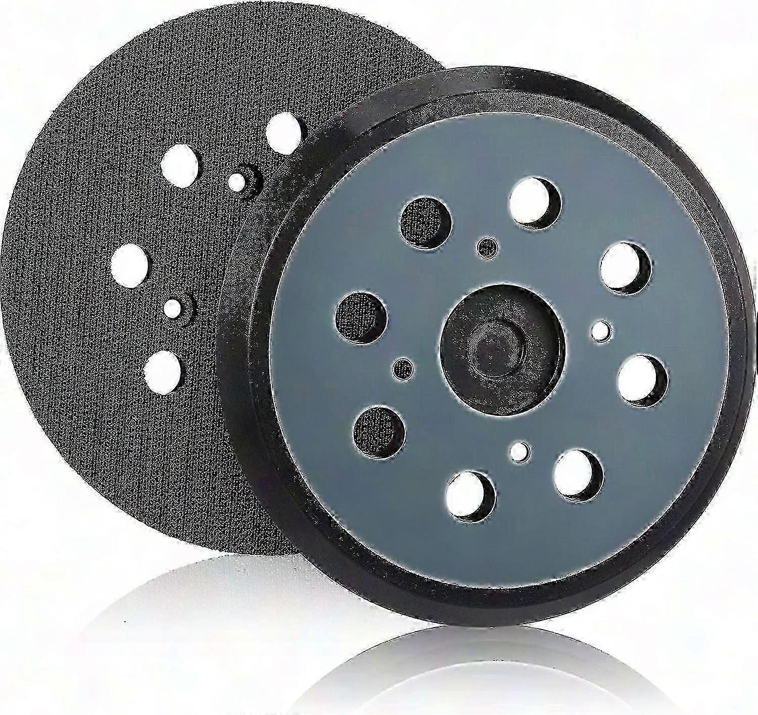 2 Pack 125mm 8 Hole Hook and Loop Orbital Sander Sanding Pads Replacement