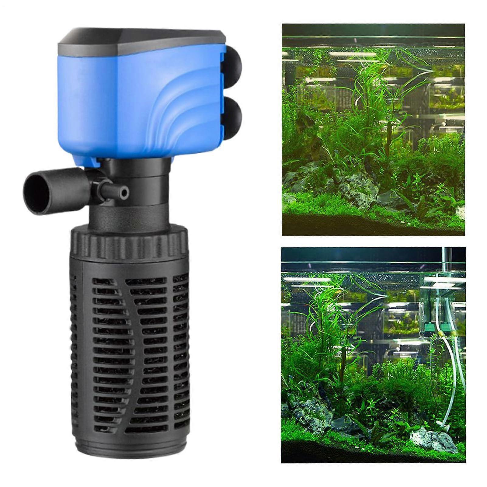Aquarium Pump and Filtration System, Quiet Internal Filter, Oxygen Supply for Home Office, Pond Use, 50W Performance