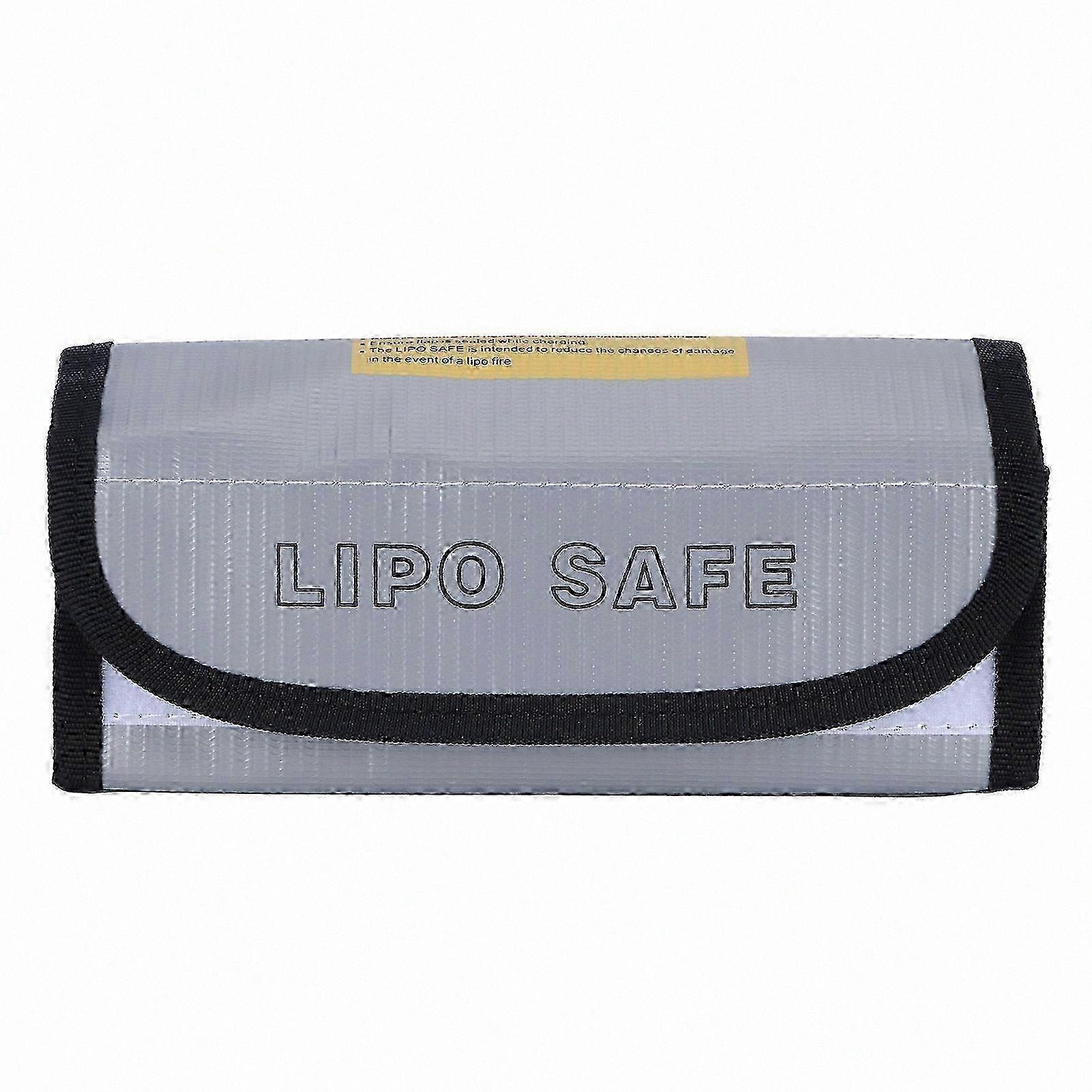 Fireproof Storage Bag for Lithium Batteries, Protective Pouch Ensures Safe Transport and Charging, Durable Safety Solution