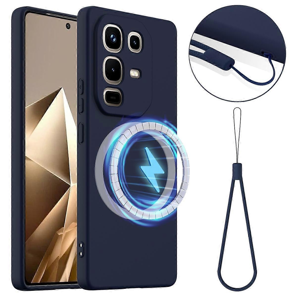 For Infinix Note 50 Pro 4G Infinix Note 50 4G Case Compatible with MagSafe Anti-Drop Liquid Silicone