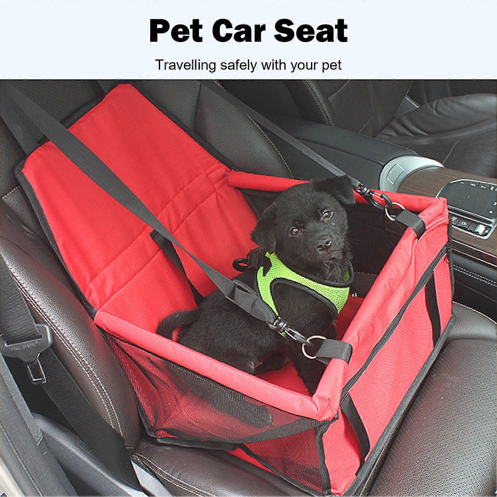 Dog Car seat Multifunctional Design Pet Sofa for Cars and All Seasons Waterproof Sturdy Safety Belt Comfortable Material Pet Car Seat