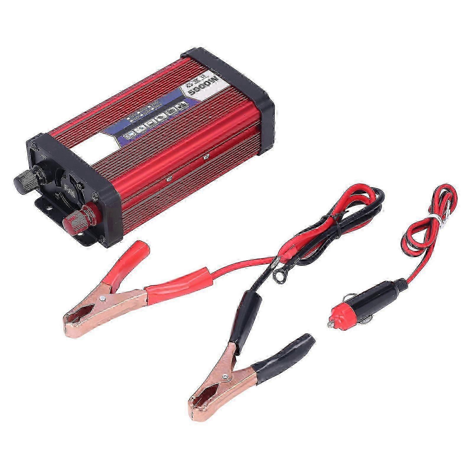 2000W 24V to 110V Car Inverter Modified Sine Wave USB Charger Adapter