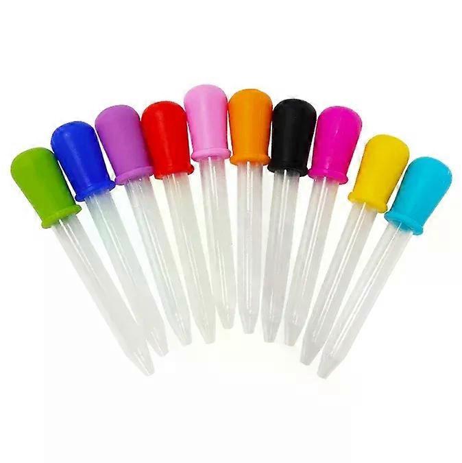 10Pcs/Set 5ml Silicone Plastic Pipette School Lab Experiment Supplies Dropper Feeding Medicine Liquid Eye Ear Pipette Dropper