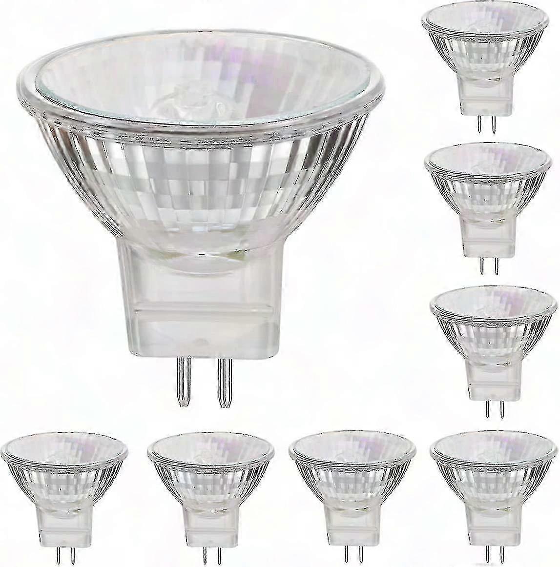 12V 35W GU5.3 Halogen Spot Lights, Warm White Dimmable Bulbs, 8-Pack