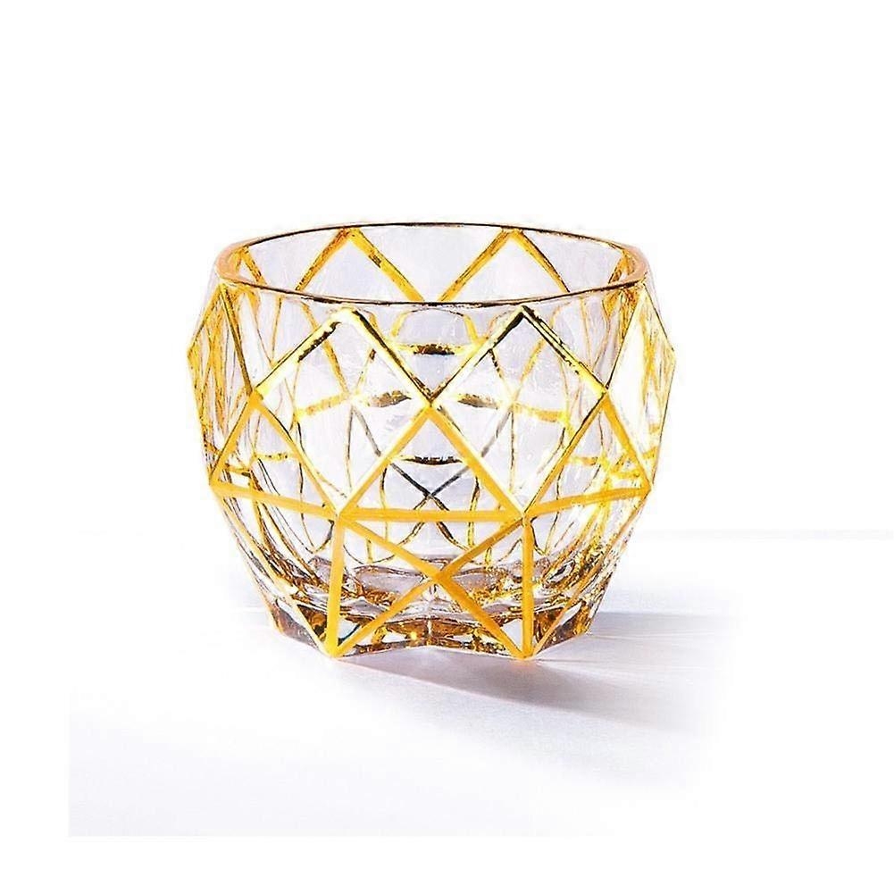 Crystal Brandy Glass, Hand Blown, Bird's Nest Crystal XO Goblet, Red