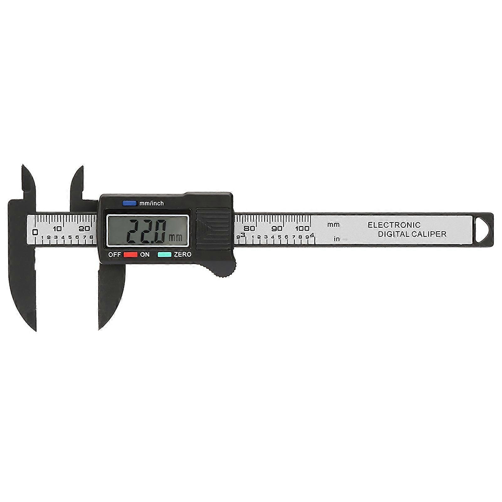Practical 100 mm Plastic Electronic Digital Caliper with Large LCD Screen  (Without Battery)