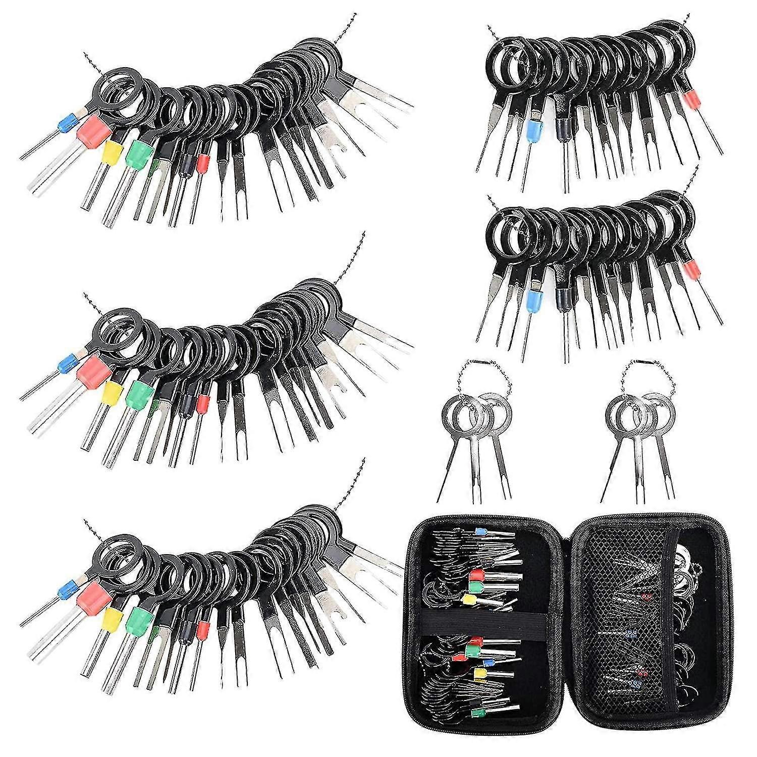 82pcs Terminal Extractor Removal Tool Kit Depinning Key Tool Set fo...