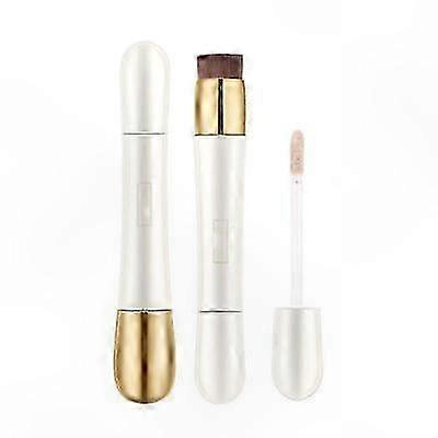 Anti-Wrinkle Foundation Stick with Concealer and Built-in Applicator Brush for Smooth, Flawless Coverage