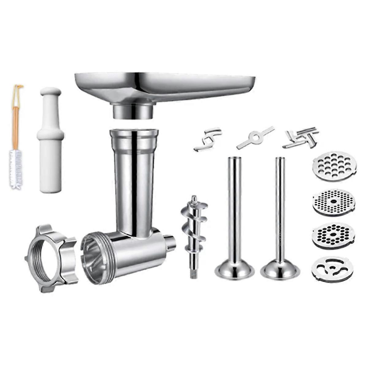 1 Set Kitchen Aid Meat Grinder Attachment Metal Meat Mincer for All and Stand Mixer