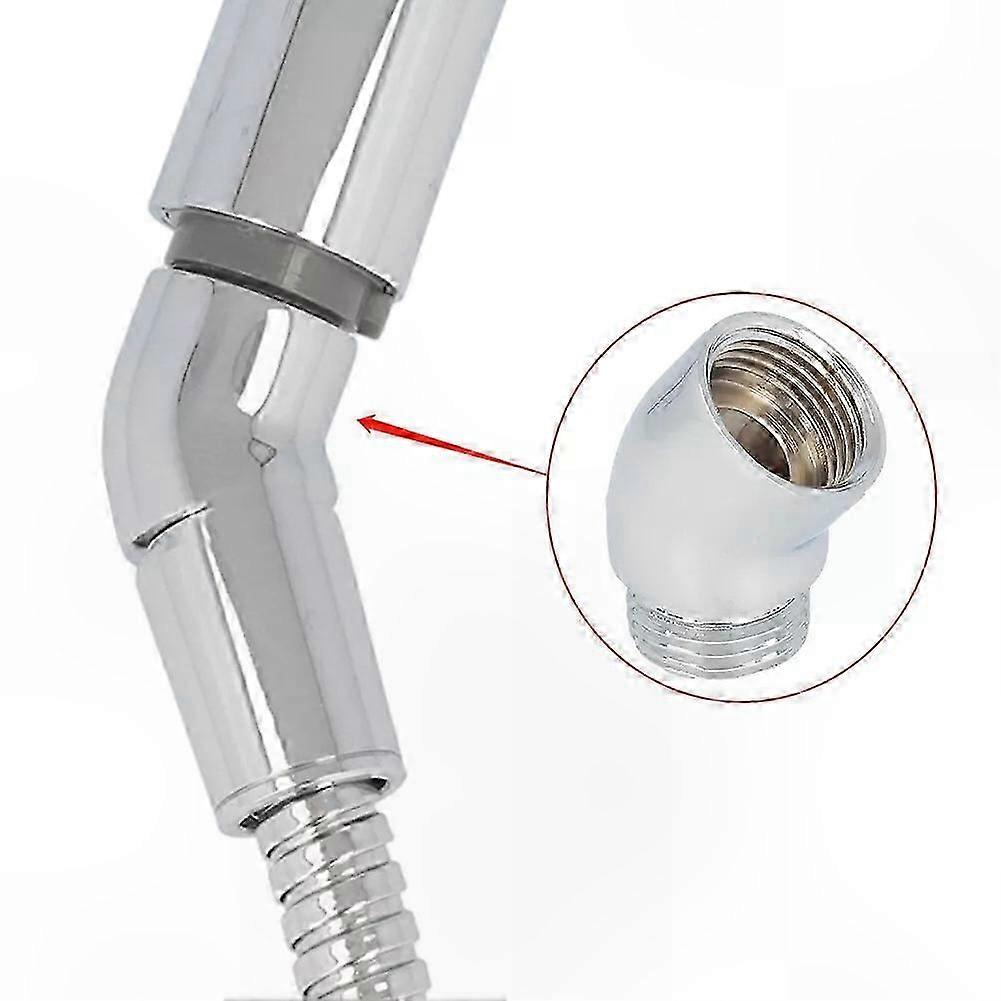 Adjustable Shower Head Angle Piece Adapter Connector for Handheld Showers