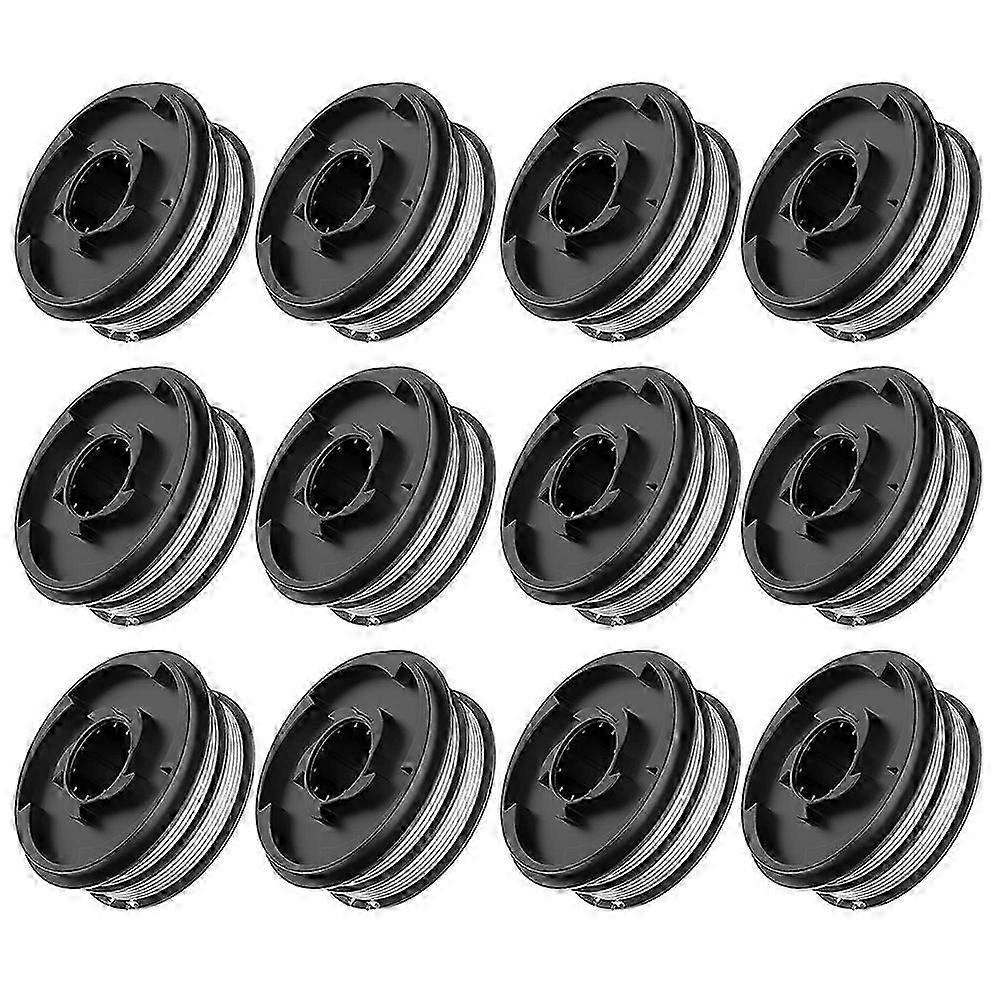 12Pcs Wire Reels for Einhell TLE-02 Lawn Mower Replacement Spools Spare Part, 3405685