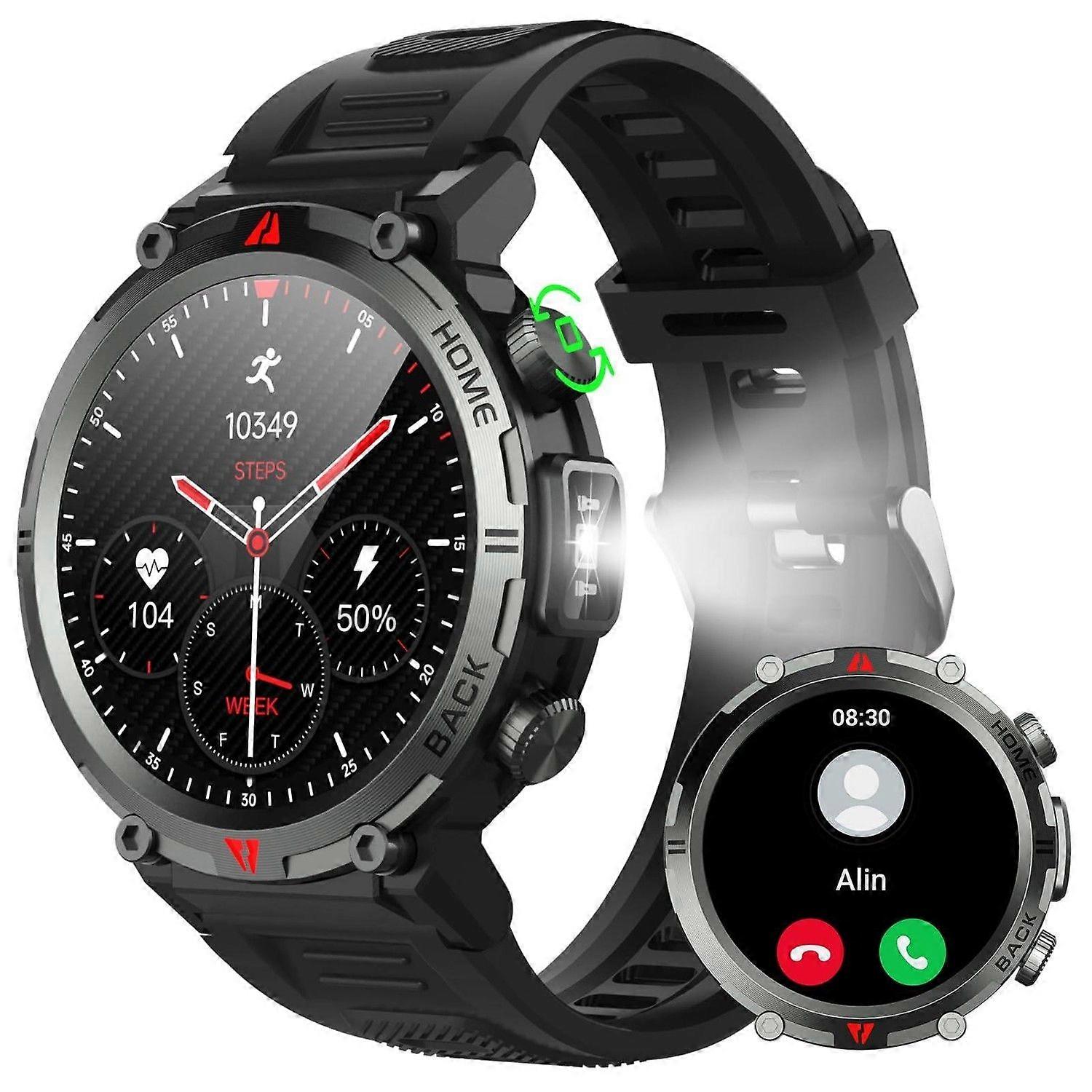 Smart Watch Answer/Make Call - 1.45" HD Touch Screen Smart Watch for Men, Fitness Watch 110+ Sports Modes, Smartwatch with Heart Rate SpO2 Sleep Monit