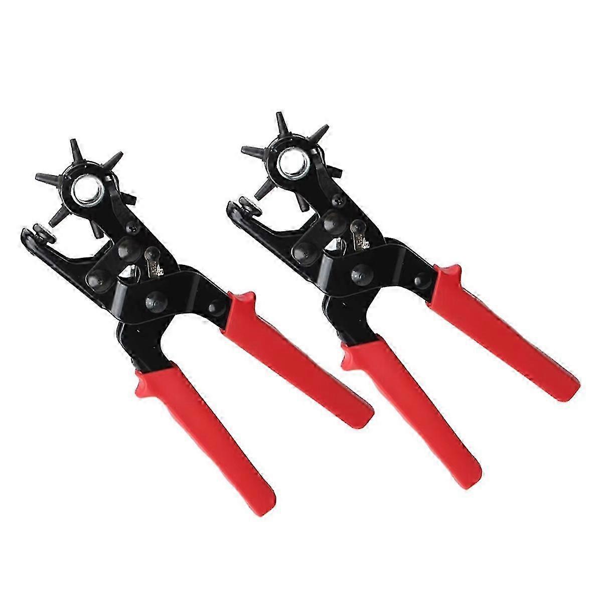 Belt Hole Puncher: Multi-Size Leather Hole Punch Tool with 6 Round Holes for Belts and Other Leathercrafts