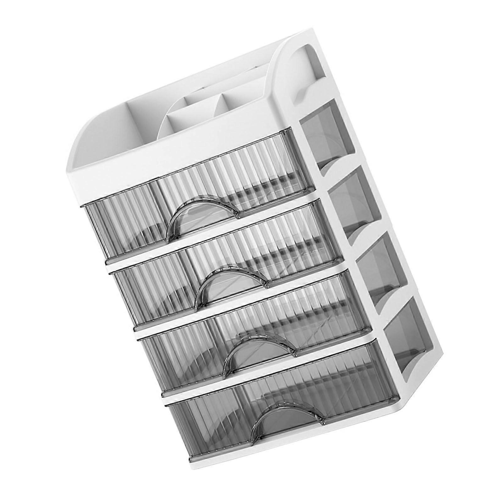 Sturdy Cosmetic Drawer Organizers Protective Lid Large Capacity Versatile Beauty Accessory Storage Holder