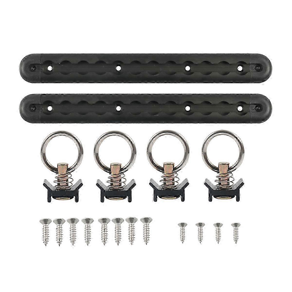 Track Slide Rail Lock for RV Trailer Modification - L-Shaped Track & Trailer Tie Down System