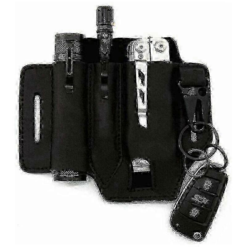 Leather sheath for Leatherman multitools, belt organizer with tool case
