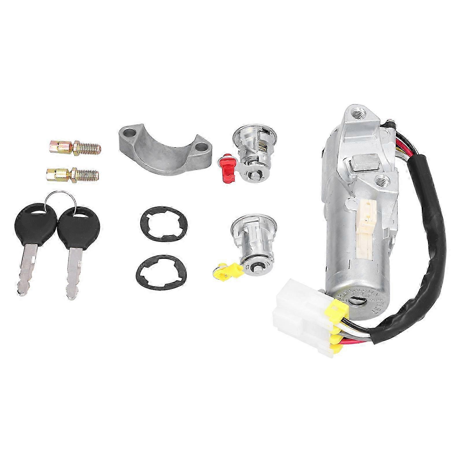 2025 Car Ignition Barrel Switch Door Boot Lock Set ABS Metal for Nissan Navara D22 03/1997 to 05/2006