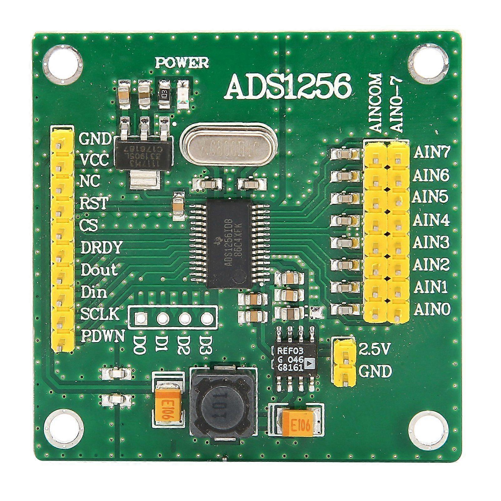 Analog til digital konverteringsmodul 24Bit 8Channel ADC Signal Acquisition Board ADS1256