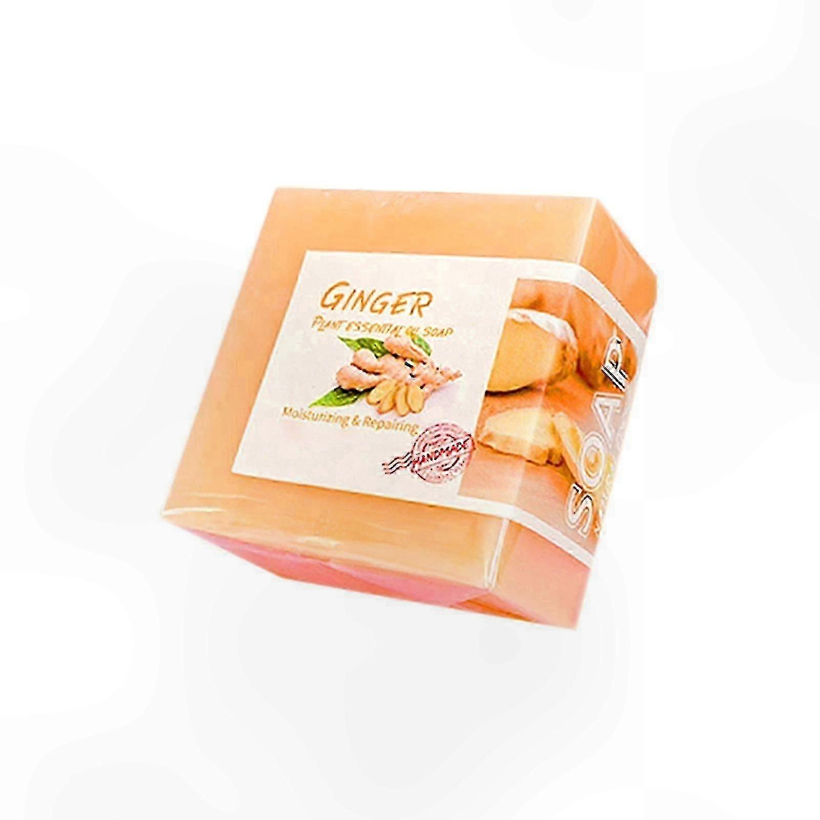 Natural Ginger Soap for Detox, Cleansing, Whitening, and Swelling Relief, Suitable for All Skin Types, Lymphatic Support Solution