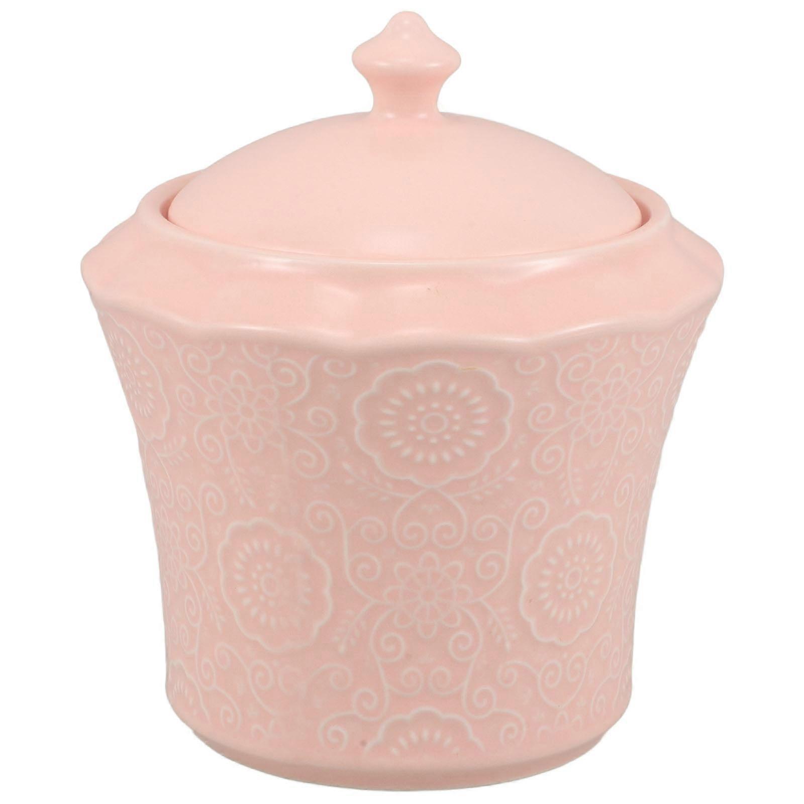 Green Ceramic Condiment Canister for Storage 1Set Multi-Function Jar