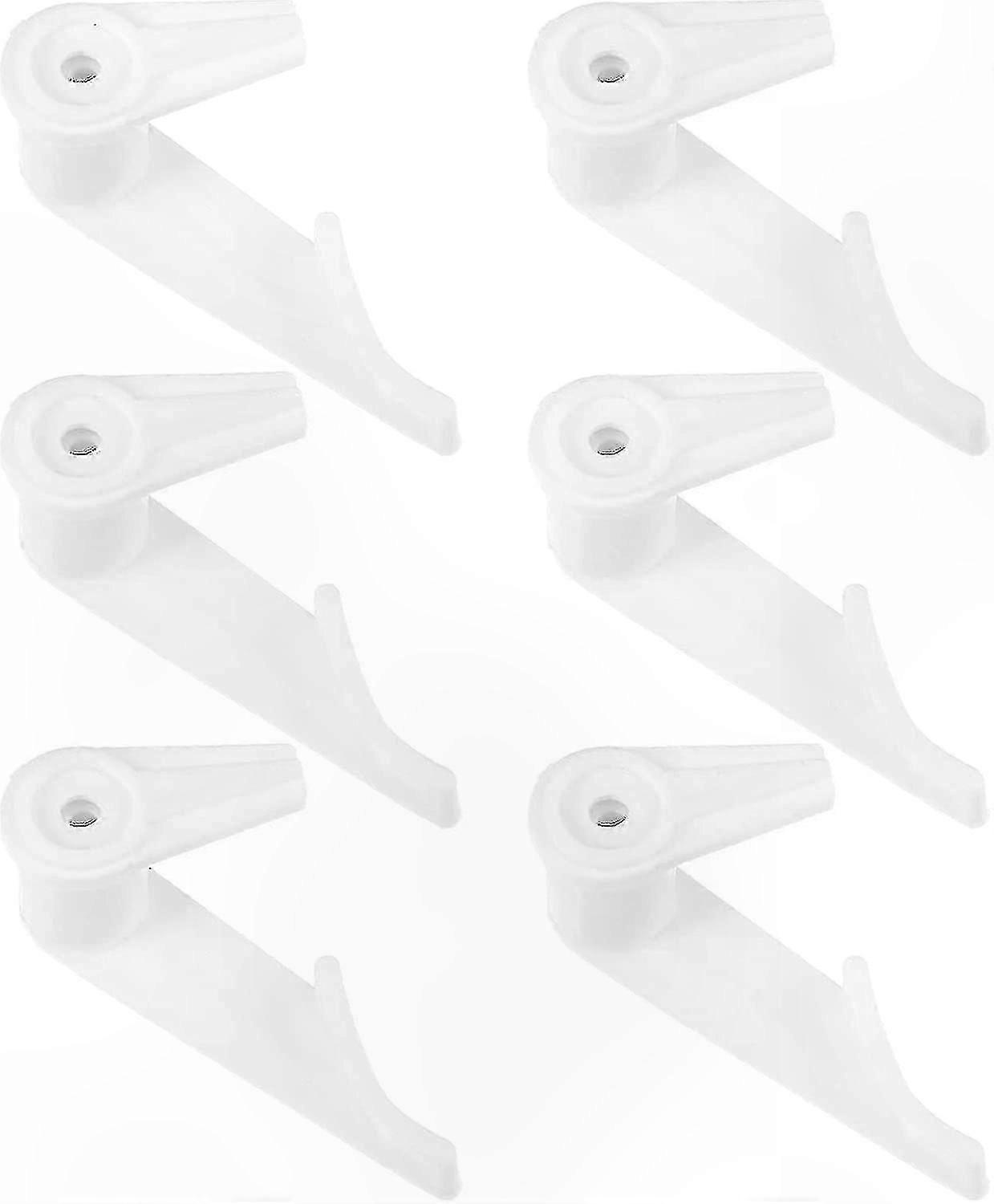 White Ceiling Light Fixing Clips, Durable Buckles for Chandeliers and Lampshades, 20-Pack for Secure Installation