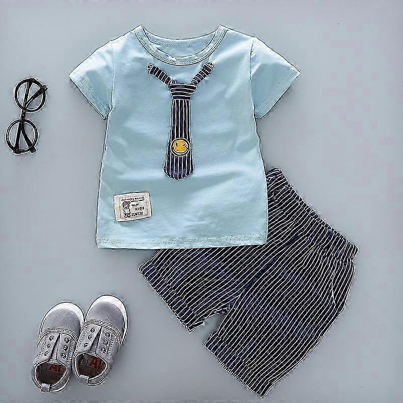 בגדי ילדים יום יומי תינוק בגדי קיץ לילדים סט בגדי ספורט + מכנסיים קצרים חליפות בגדים כותנה מוצרים בגדי ילדים