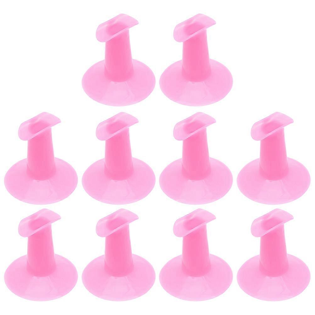 Support Plastic Stand for Nail Art with 10Pcs Holders
