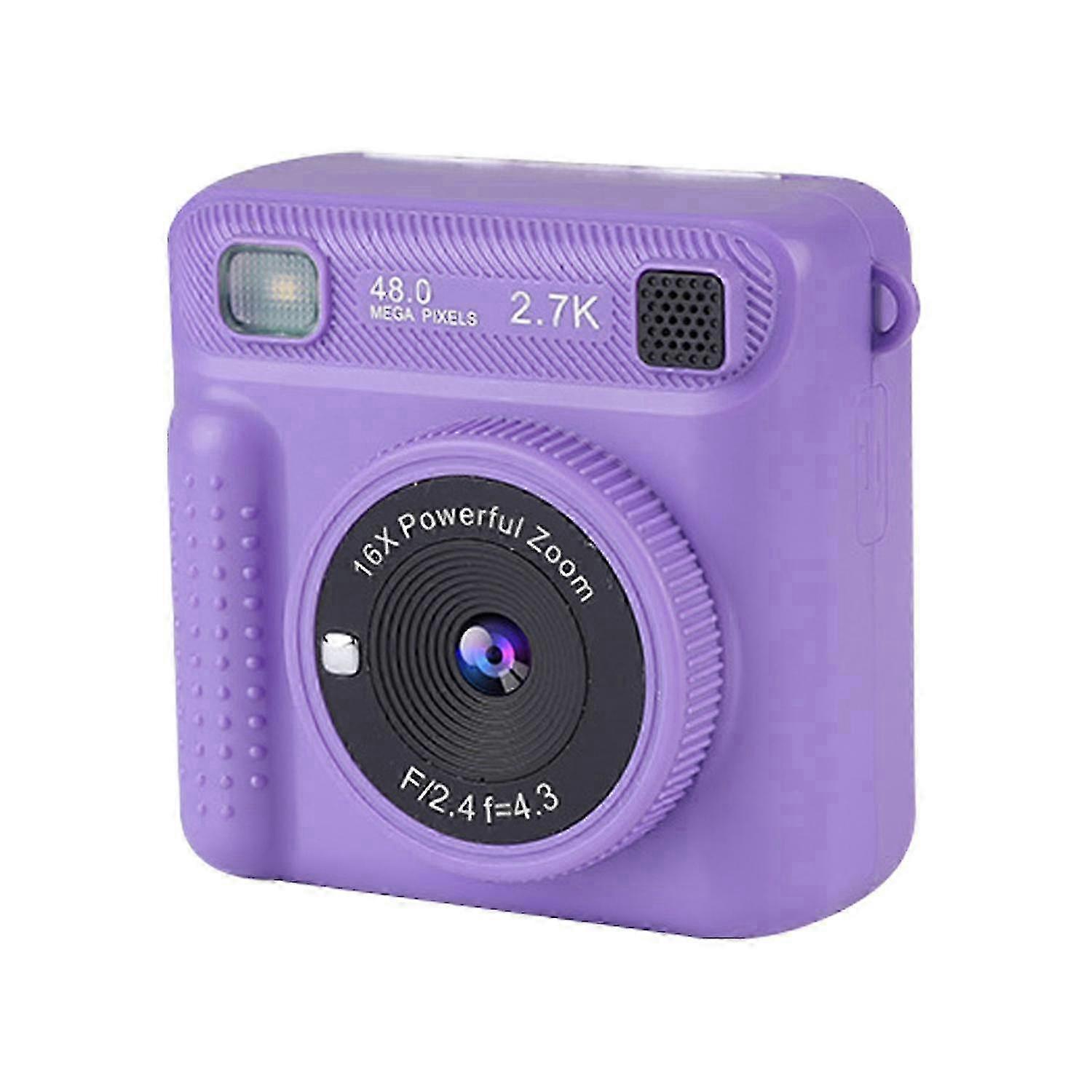 Portable Instant Print Camera with Color Pens Safe Thermal Printing Technology DIY Rechargeable