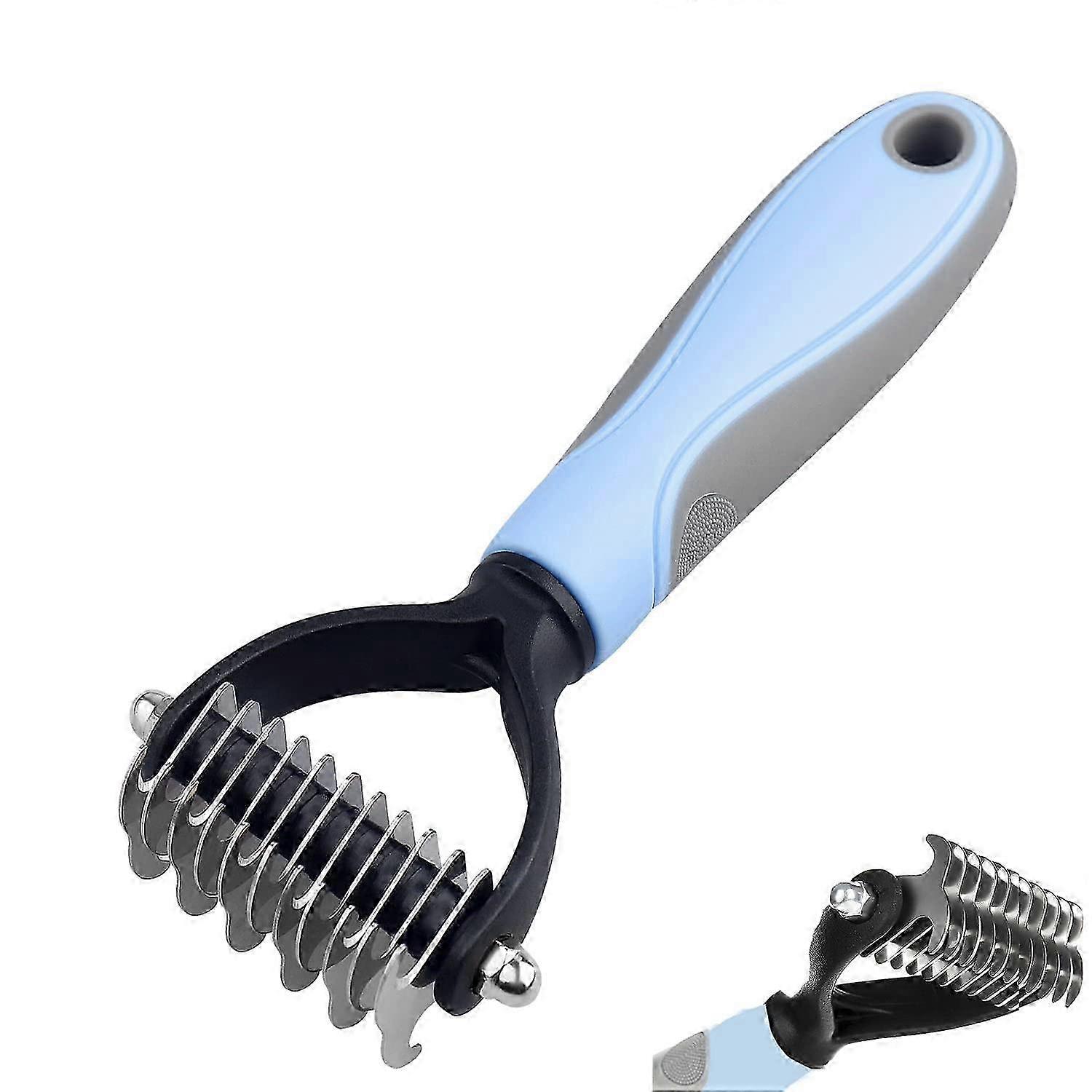 Pet Grooming Dematting Comb, Double Sided Teeth Blade Dog Comb
