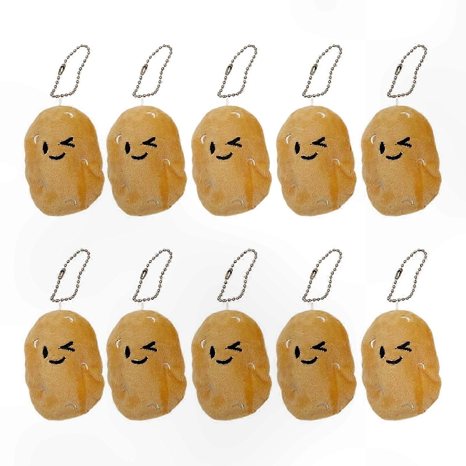 Decorative Keychain with Potato Doll Pendant and Bag Charm for Daily Use