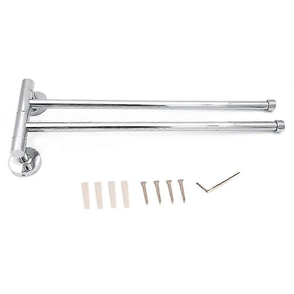 Bathroom stainless steel rotatable towel rack