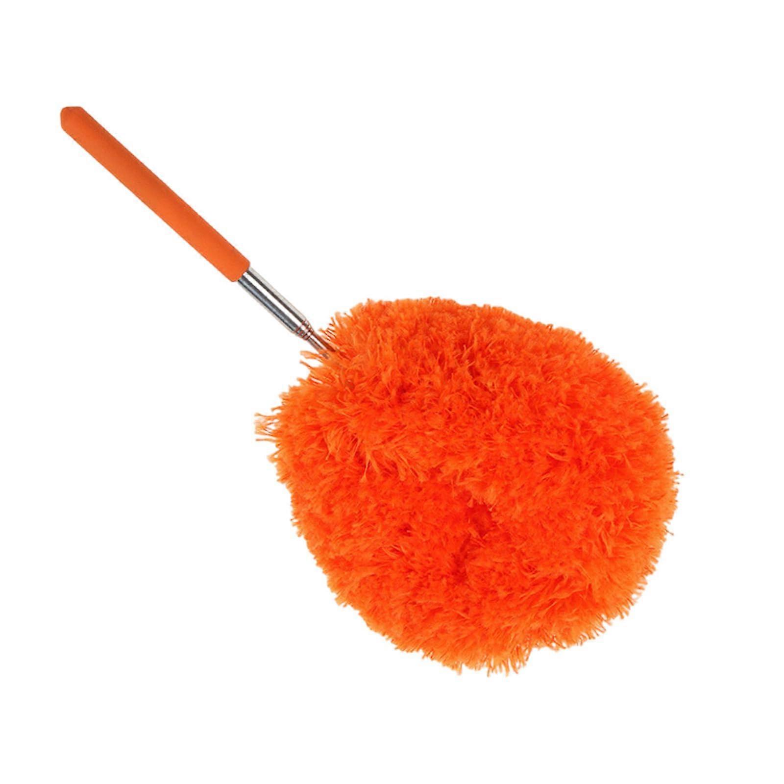 Telescopic Ceiling Fan Cleaning Brush Adjustable Length Handle Durable Bristles For Home And Car Interior Cleaning