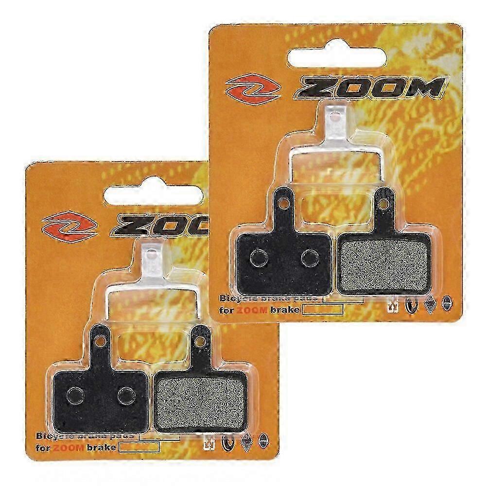 2-Pair Resin Disc Brake Pads for Zoom B01S, B03S, B05S, Compatible with Various MTB Brake Models
