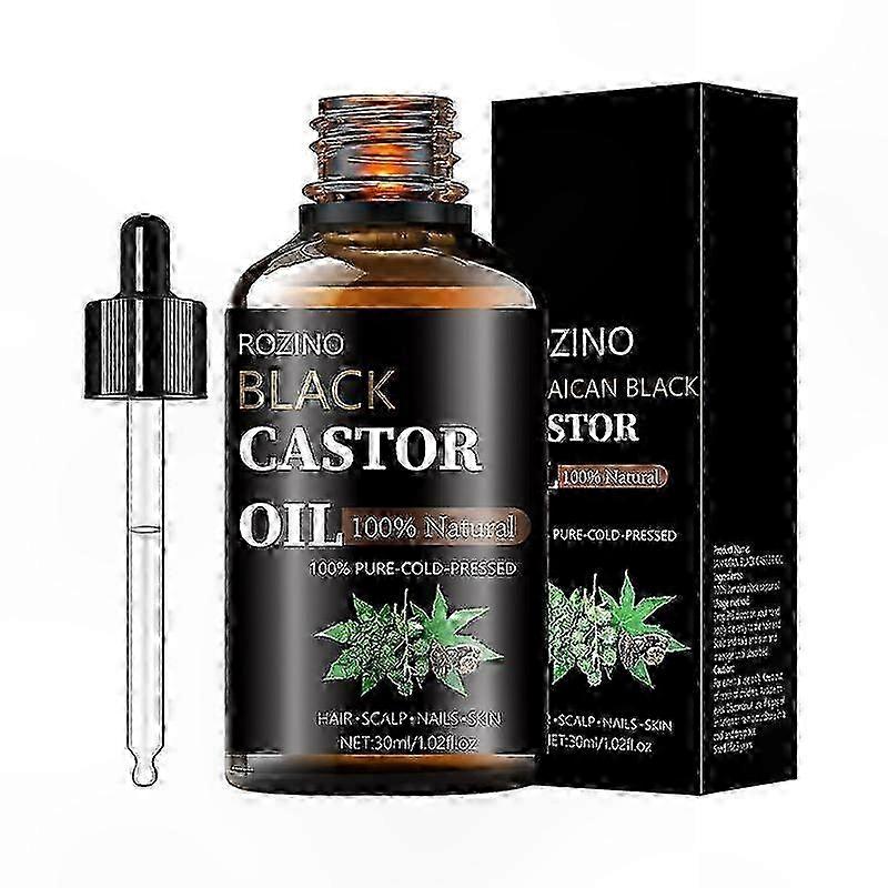 Cold Pressed Unrefined Castor Oil, 30ml for Hair, Lashes, Brows, Skin, and Nails Care Solution