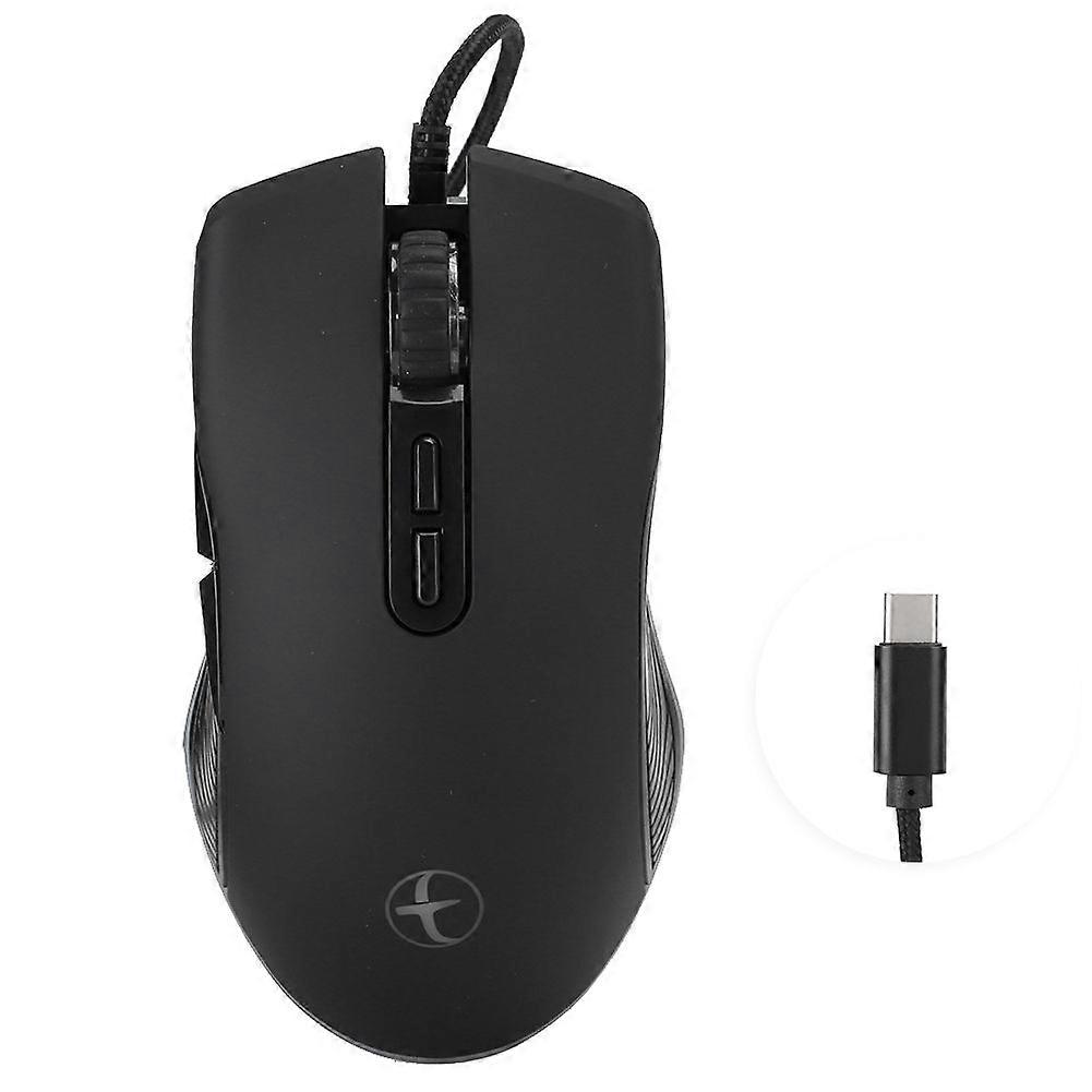 USB Wired Game Mouse with RGB Backlit Silent Comfortable Grip Ergonomic Adjustable DPI