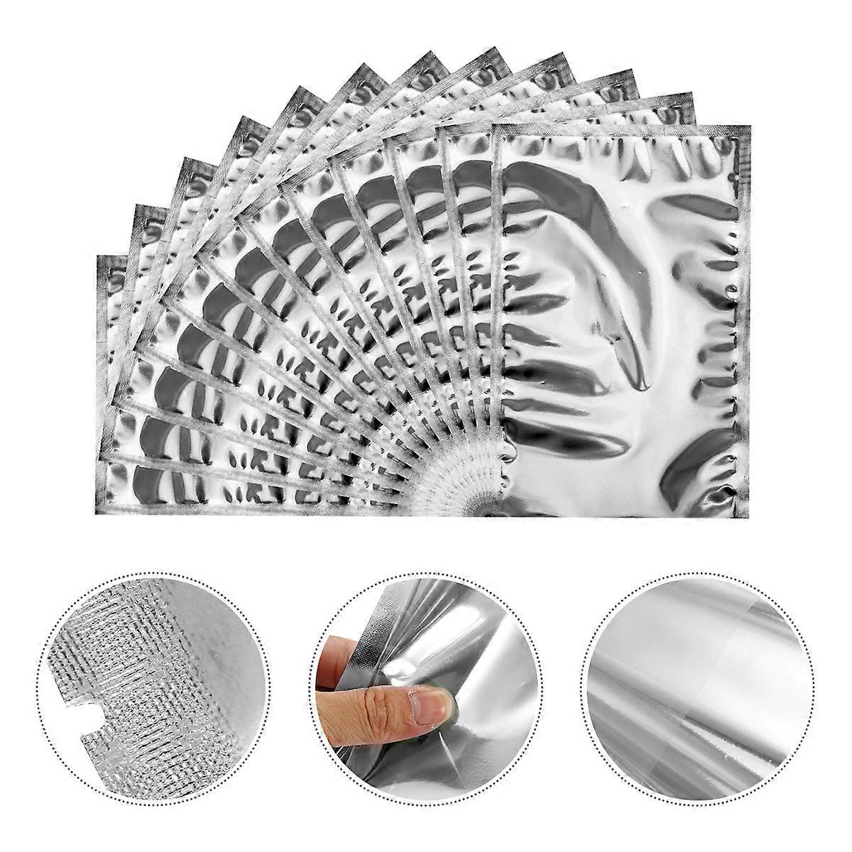 Food Package Aluminum Foil Storage Bag for Storage 100Pcs Semitransparent Pouches