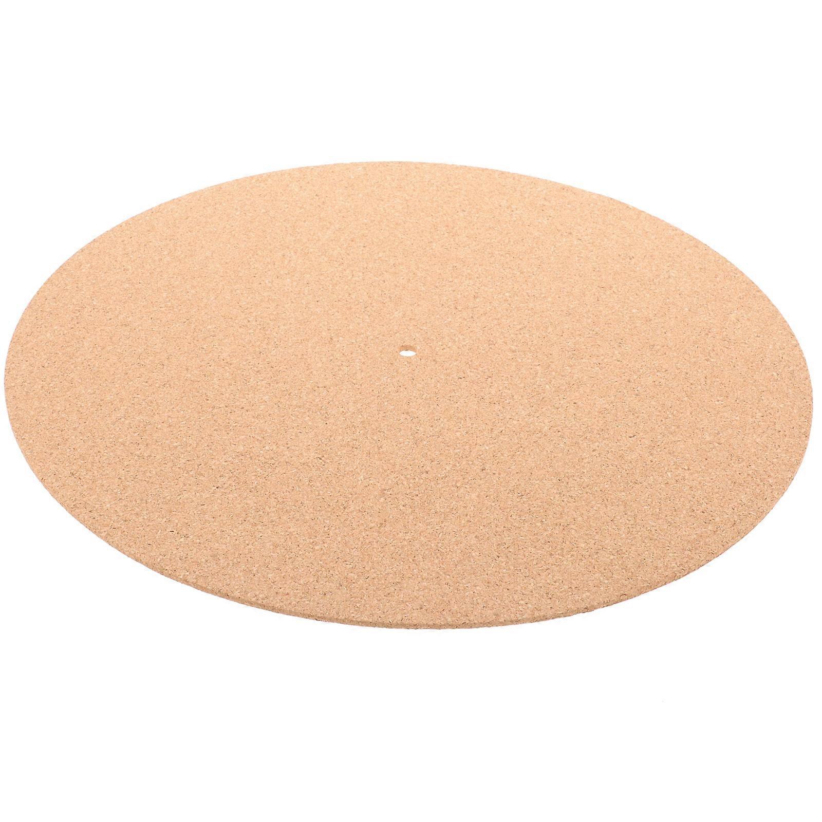 Cork Turntable Mat Vinyl Slipmat for Scratch Prevention 3Pcs Set