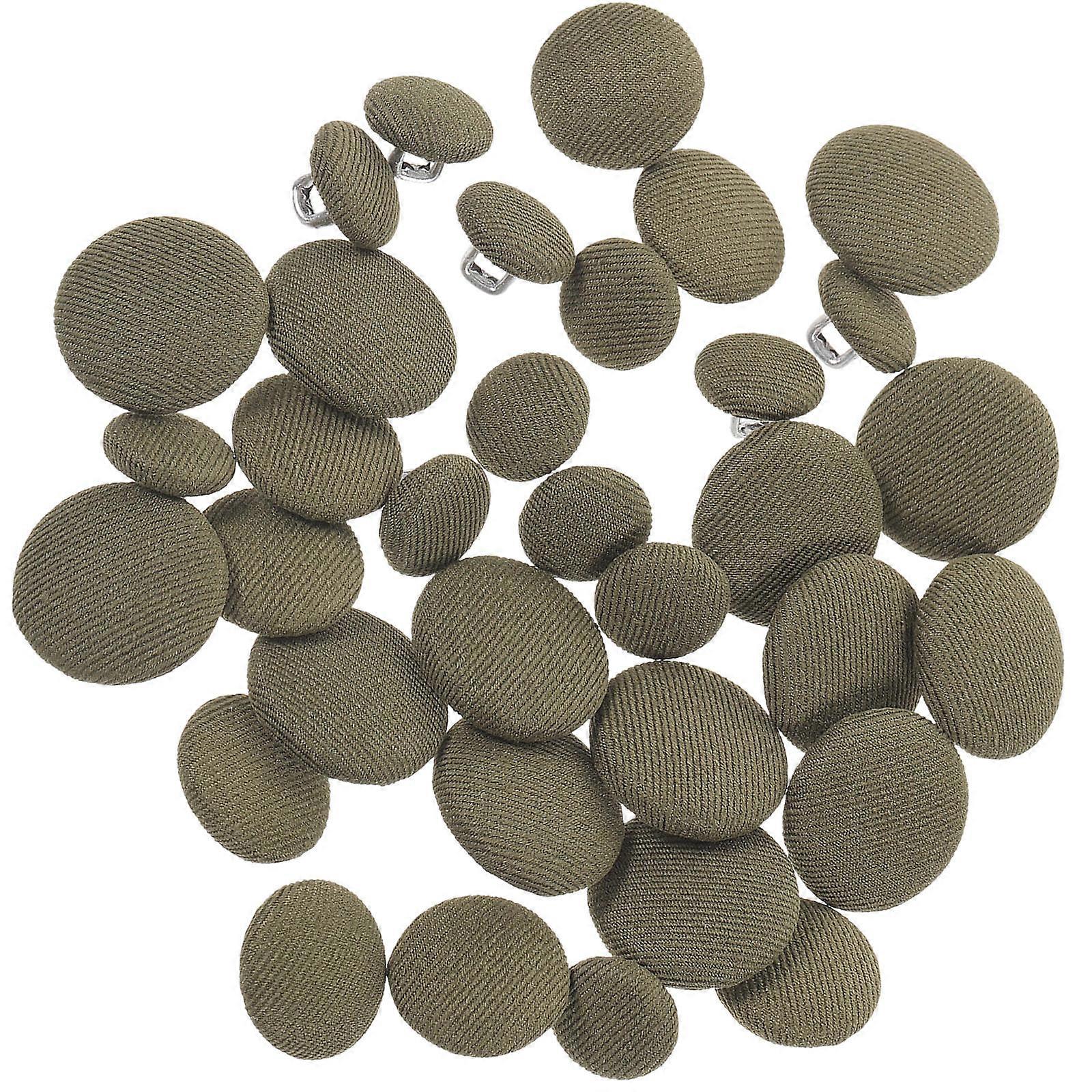 Round Sewing Buttons for Coat DIY 300Pcs Green Decorative Buttons