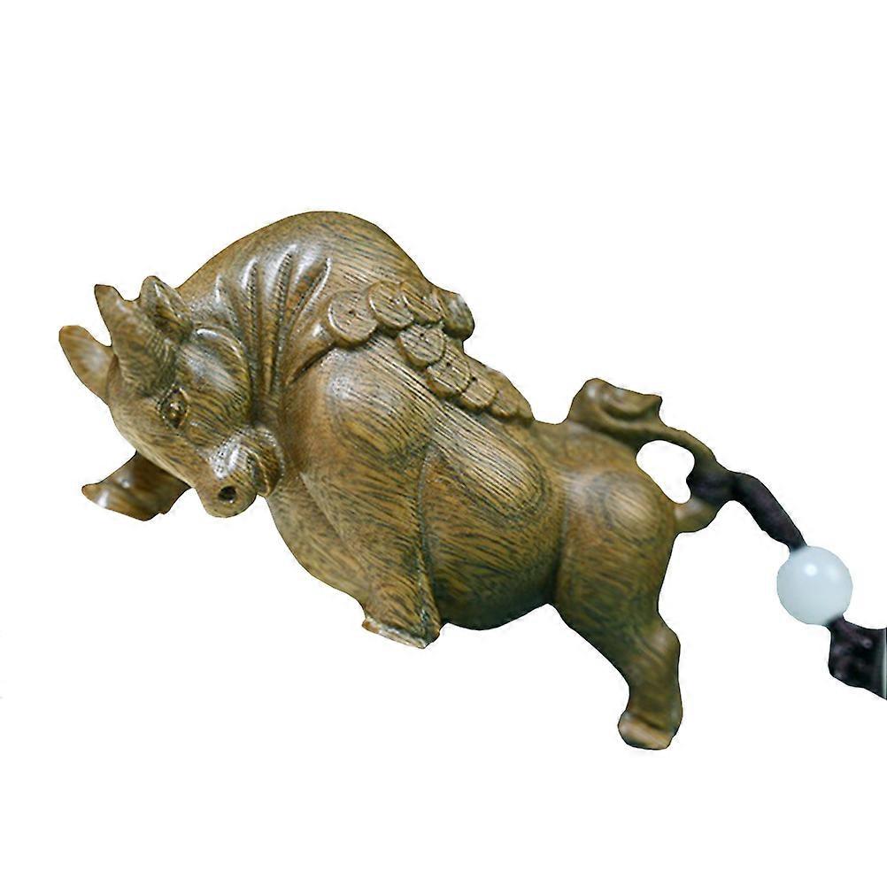 Carved Bullfighting Shape Decoration for Home Display 2Pcs Pieces