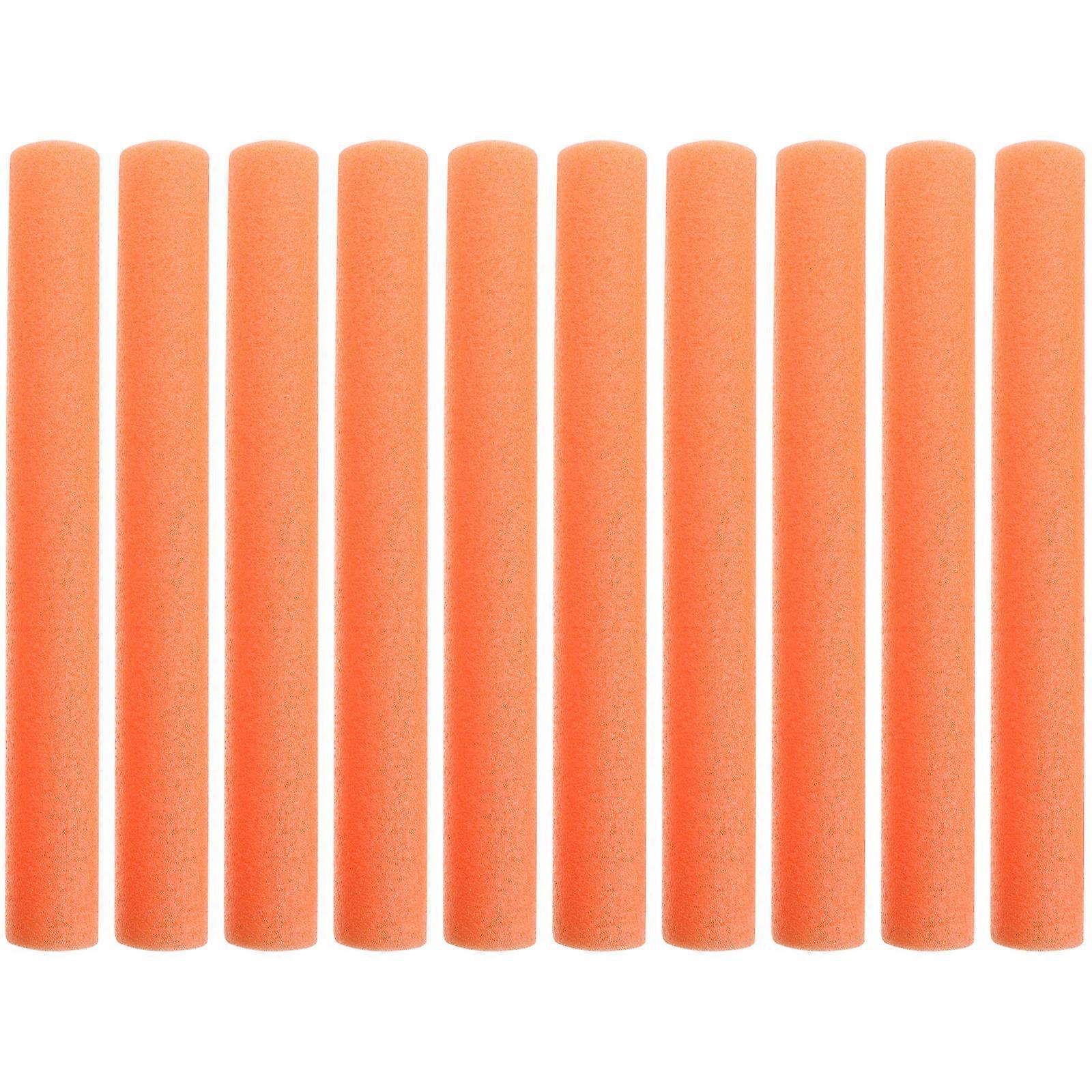 10Pcs Orange Trampoline Foam Pole Covers for Anti-Collision Protection