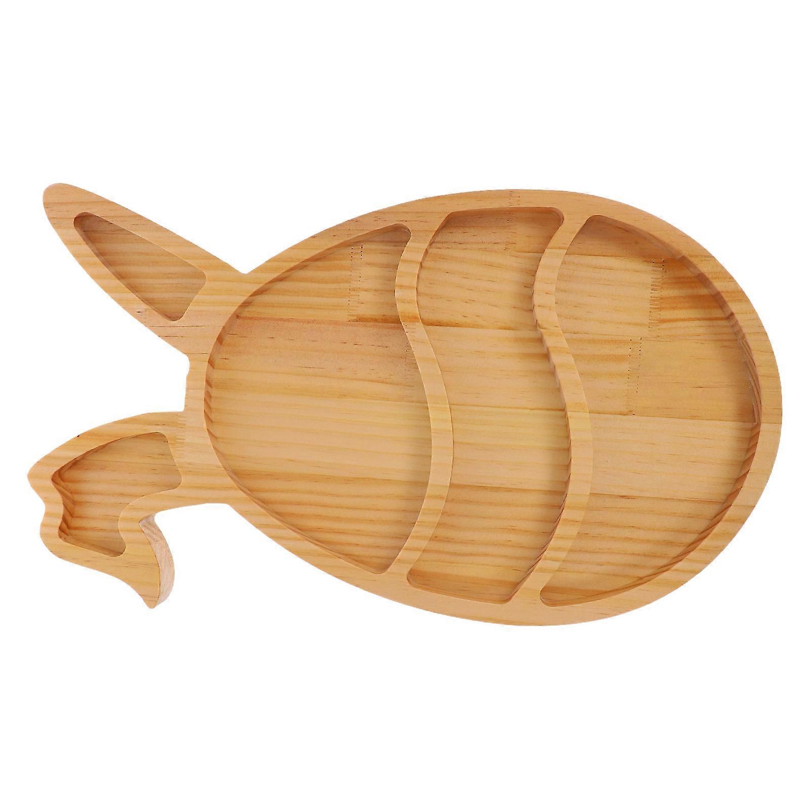 Easter Bunny Wooden Serving Tray for Appetizers 4Pcs Farmhouse Style