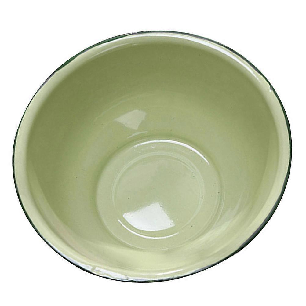 Retro Enamel Mixing Bowl Home Decoration Vintage Design Enamel Material 4L Capacity Salad Mixing