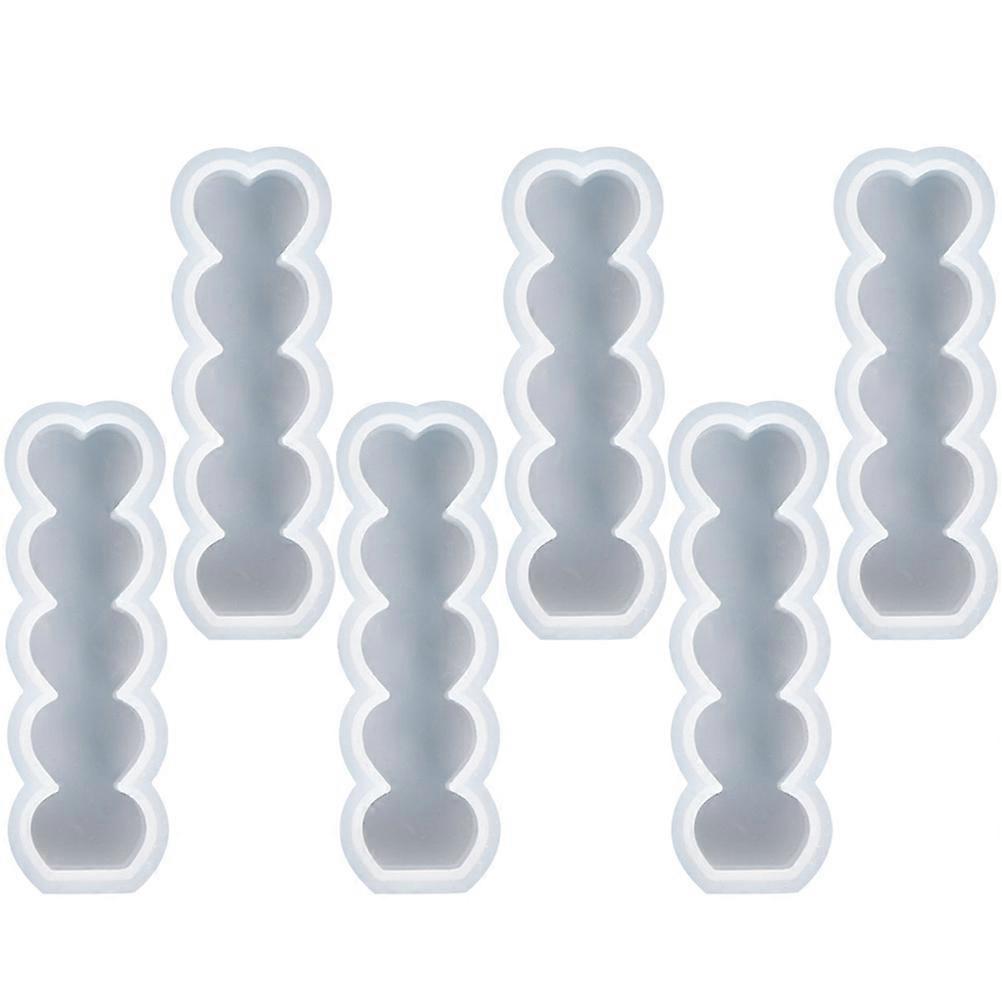 DIY Candle Making Mold Set 12 Pcs Heart Shape Suitable For Valentine's Day Party Decor 9.5X3.2Cm Flexible And Durable
